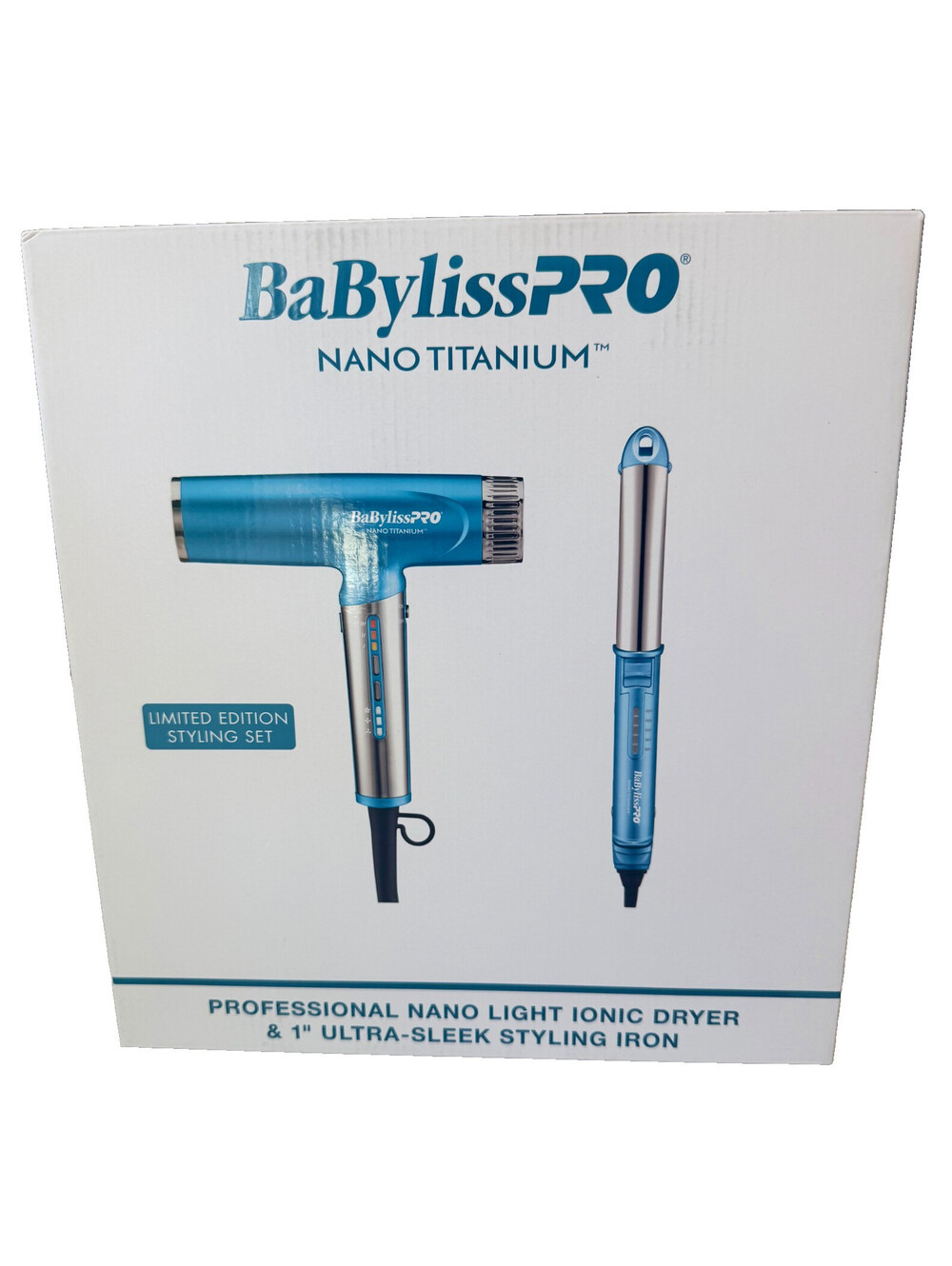 BaBylissPRO Nano Titanium Limited Edition Styling Set BNTC9200 BNT411T NEW